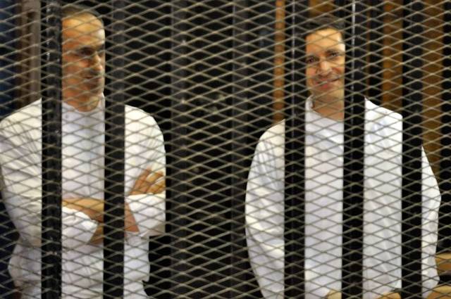 Alaa and Gamal Mubarak have denied any wrongdoing