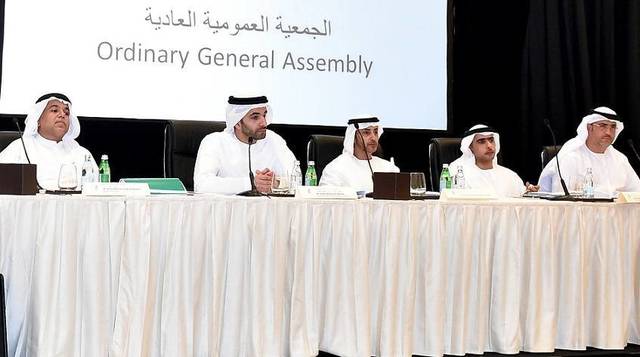 جانب من اجتماع الجمعية العمومية للشركة أمس